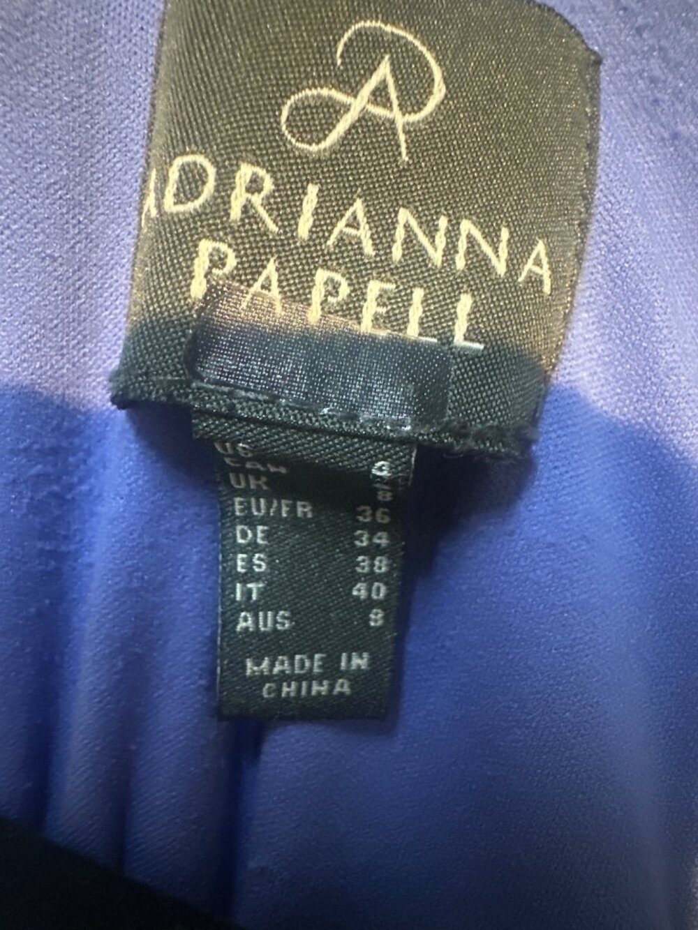 Adrianna Papell Size 4 Lavender Sheath Dress Belted Wedding Guest Cocktail Midi - Picture 6 of 8